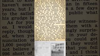 Monday, 26th May 1913 Five Good Men Say if Charges Are Untrue, Says A. S. Colyar to Col. Felder
