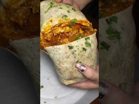 Chilaquiles breakfast burrito