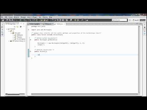 Java Game Programming Tutorial For Beginners (Asteroids Pt. 4 - Defining  the Bullet Class)