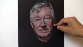 How To Draw On A Black Paper Sir Alex Ferguson