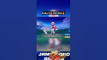 Unlocked Ruby Cat Girl Skin In Mobile Legends!😱 #mlbb #shorts #mobilelegends
