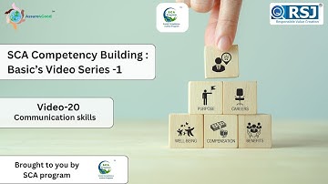 SCA Competency Building : Basic’s Video Series -1 | video - 20 | Communication Skills