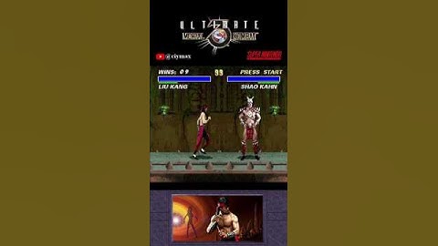 Bizarre!  Liu Kang vs. Shao Kahn fight in UMK3 #funny #hacks #shorts