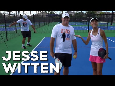 Coach Simone | Tennis Star Jesse Witten's First Time Playing Pickleball!