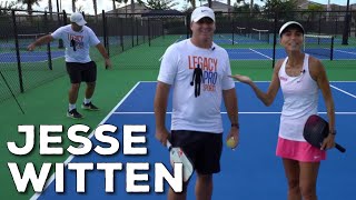 Coach Simone | Tennis Star Jesse Witten's First Time Playing Pickleball!