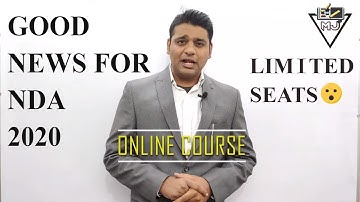 GOOD NEWS FOR NDA ASPIRANTS II NAVY SSR AA II AIRFORCE II ONLINE COURSE FOR NDA II MISSION NDA 2020