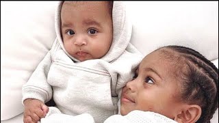Saint West Being The Best Big Brother To Chicago and Psalm 👶 💕
