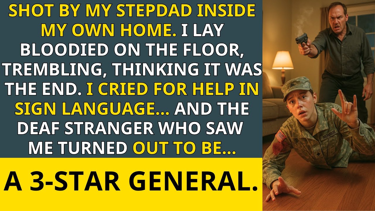 Shot by My Stepdad, I Escaped and Cried for Help in Sign to a Deaf Man—He Was a 3-Star General—Then…