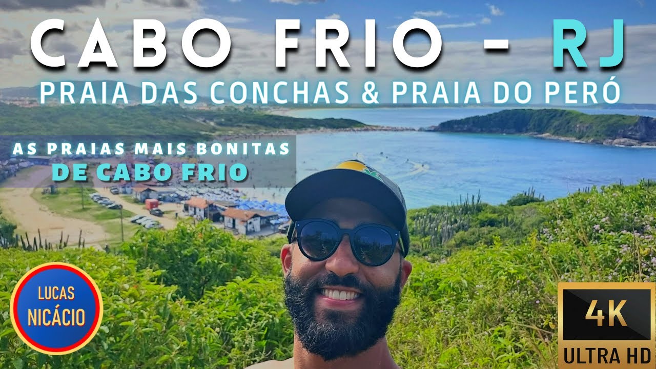 PRAIA DAS CONCHAS & PERÓ - As Praias Mais Bonitas de CABO FRIO | 4K