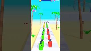 juice Run Gameplay Lvl 39 - Grow bigger with every shampoo bottle #juicerun #shorts