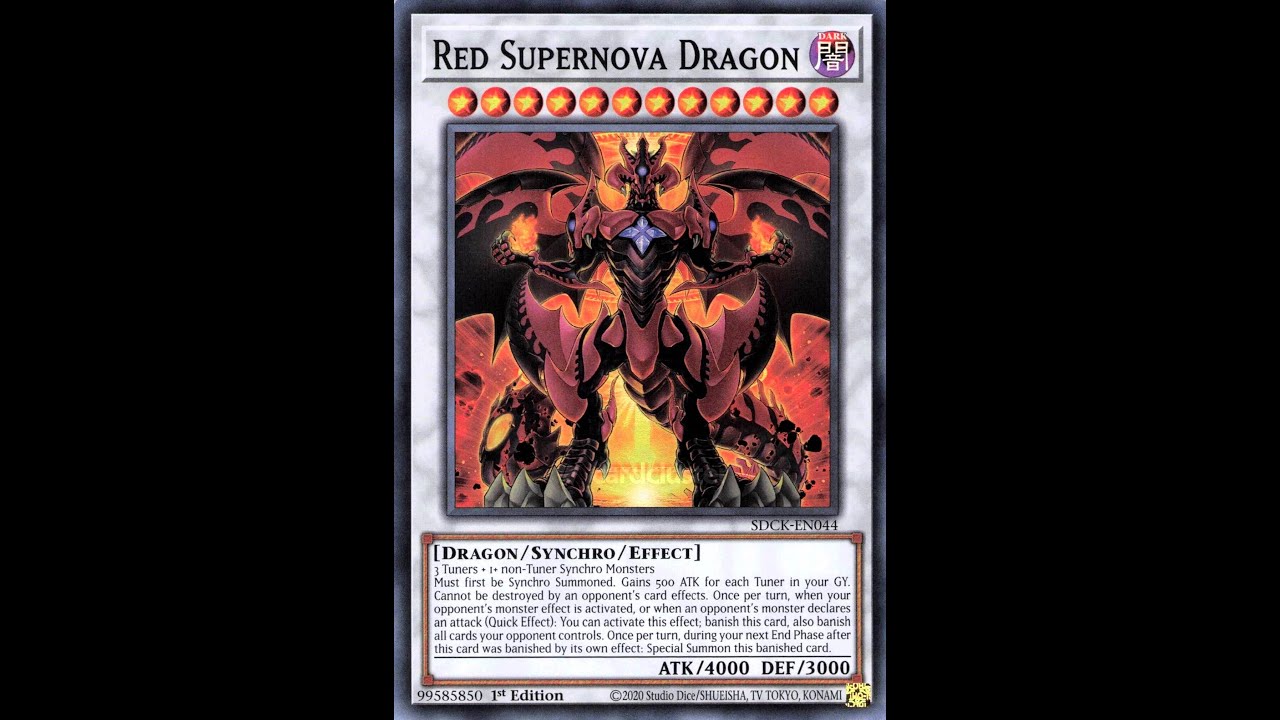 Red Supernova Dragon VS. Toon World Yu-Gi-Oh! Master Duel Ranked Duel ...