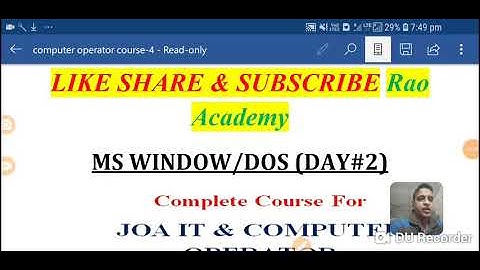 MS DOS JOA IT COMPUTER OPERATOR CLERK H.P EXAM WHAT IS DOS mcq on DOS