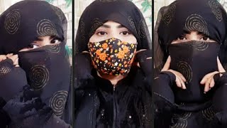 How To Set & Give Volume Under Your Hijab || Everyday Hijab With Gloves || Niqab Tutorial With Abaya screenshot 5