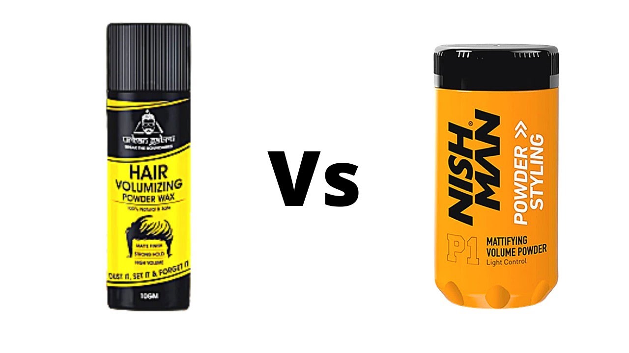 Urbangabru Hair volumizing powder Vs Nishman hair wax powder 