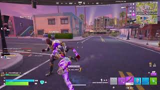 Playing  Fortnite