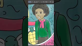 👩🏽‍🦱Free coloring pages! 🐢🖍✍️ Hilimanjaro #coloringbook #illustration #freecoloringpages