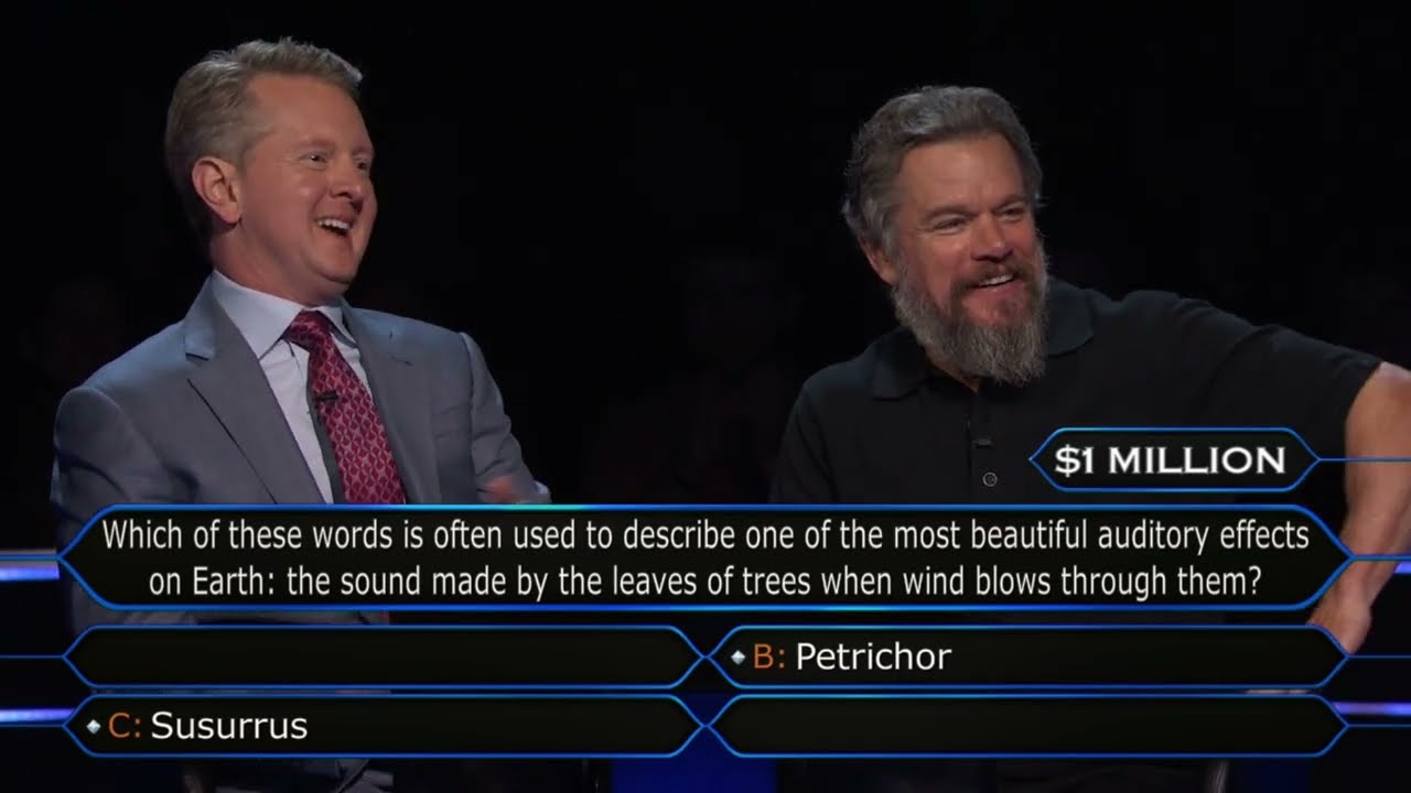 Matt Damon and Ken Jennings Win Top Prize on 'Who Wants to Be a Millionaire,' Thanks to This Final Question - Parade