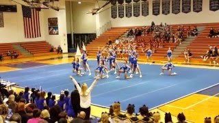 WNHS Varsity Cheer DVC competition 2016