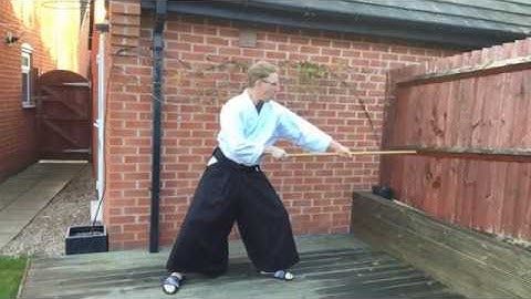 Aikido Weapons: Jo Suburi : Part 1 Tsuki no bu | Shiro Kashi Aikido