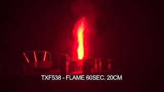 Fajerwerki TXF538 Płomień/Flame 60sec 20cm red TRIPLEX