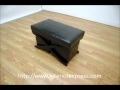 InteriorExpress Dominique Brown Faux Leather Modern Ottoman Bench 3-Piece Set InteriorExpress Dominique Brown Faux Leather Modern Ottoman Bench 3-Piece Set