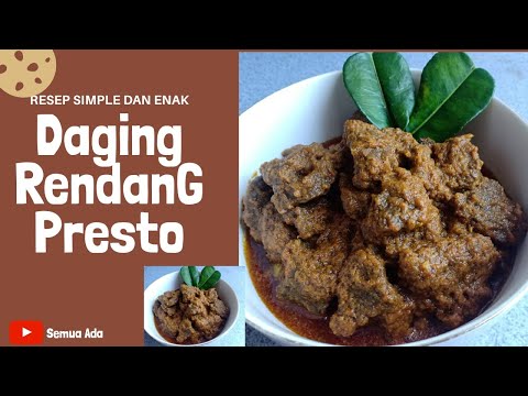 Olahan RESEP DAGING RENDANG PRESTO SIMPLE DAN ENAK Yang Bernutrisi Baik