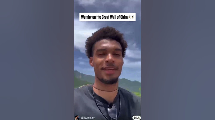 Victor Wembanyama exploring China 👀 (via @spurs, @wemby/X)