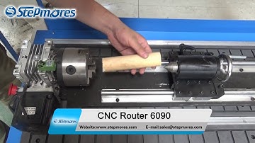 stepmores machine:cnc router 6090 with rotary Engraving pattern