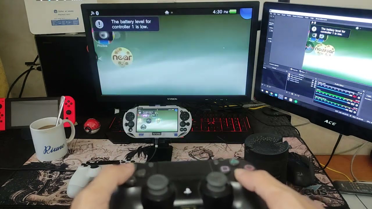 Can 2 controllers and a Bluetooth Speaker Connect to the Playstation vita at the same time?