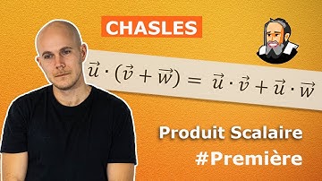 Exercice corrigé : CHASLES avec les produits scalaires - Première