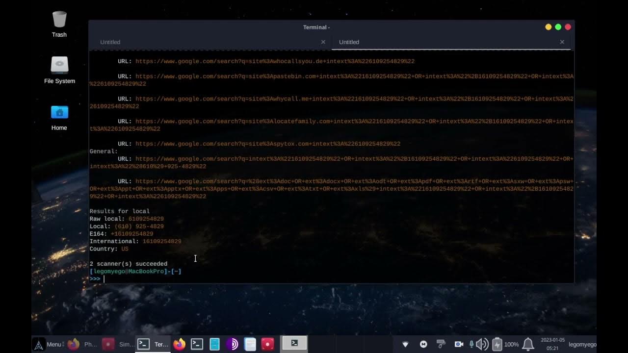 Phoneinfoga get info on phone numbers blackarch linux 12 youtube