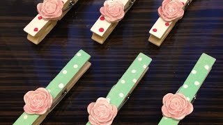 How To Make Shabby Chic Inspired Clothespins - DIY Crafts Tutorial - Guidecentral