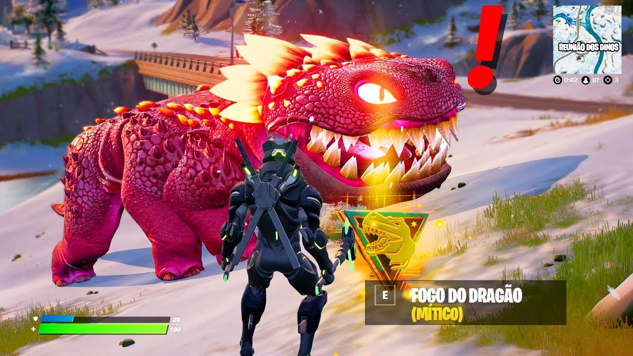 Fortnite': ovos chocam e dinossauros tomam conta da ilha do game