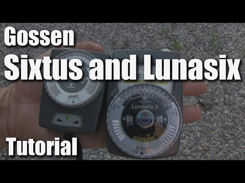 How to use a handheld light meter (Gossen Lunasix and Sixtus)