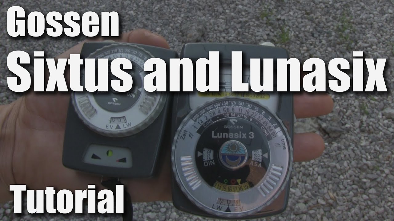 How to use a handheld light meter (Gossen Lunasix and Sixtus) - YouTube