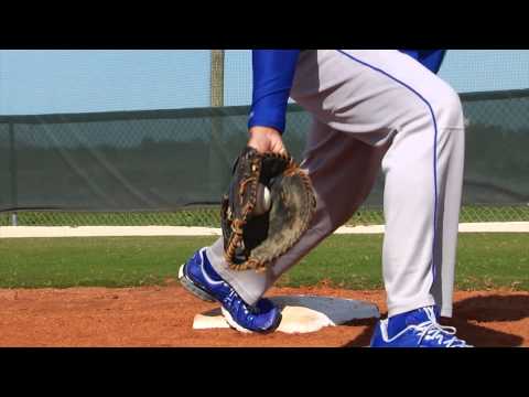 First Base Fielding Drills - Fundamentals of First Base Series by IMG  Academy Baseball (3 of 4) 