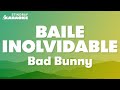 Bad Bunny BAILE INoLVIDABLE Karaoke Version Bad Bunny BAILE INoLVIDABLE Karaoke Version