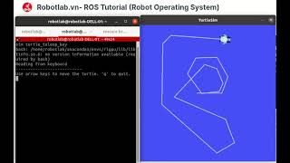Học ROS Online: Bắt đâu với ROS- Nodes and Topics trong ROS- Turtlesim Node