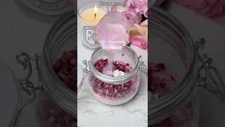 🛁Asmr🦢|Immersive DIY Rose Scrub #handmadescrub #scrub #diy #immersive #nightskincare #rose