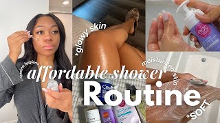 Affordable Shower Routine | feminine hygiene, bodycare,self care tips, soft \&glowy skin |Chelsiejayy