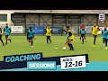 David powderly playing through midfield  fa learning coaching session
