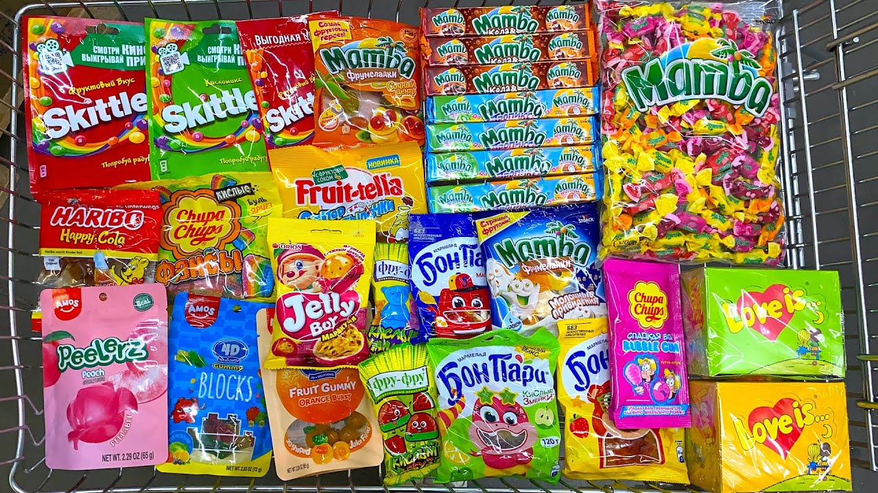 Конфеты и Сладости 🍟 Мега Шоппинг! Kinder, Mamba,M&M's,Mentos, Chupa Chups.Shopping a lot of candy