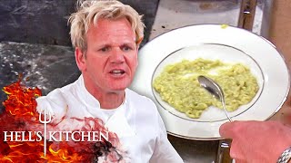 Gordon RAGES About 'Mushy' Risotto |  Hell's Kitchen