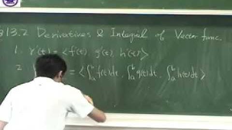 13.2 Derivatives and Integrals of Vector Functions 題號：簡介
