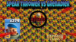 coc spear thrower vs grenadier #coc #clashofclans #clashroyale #coclive #viral #cocgameplay #short by COC with SANCHIT  293 views 4 months ago 39 seconds