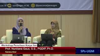 Workshop Penulisan Karya Ilmiah Sekolah Pascasarjana UGM
