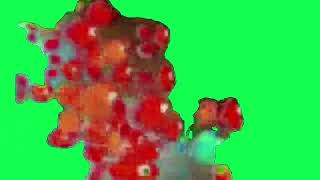 Baraem Fish Red Blue Orange Green Screen