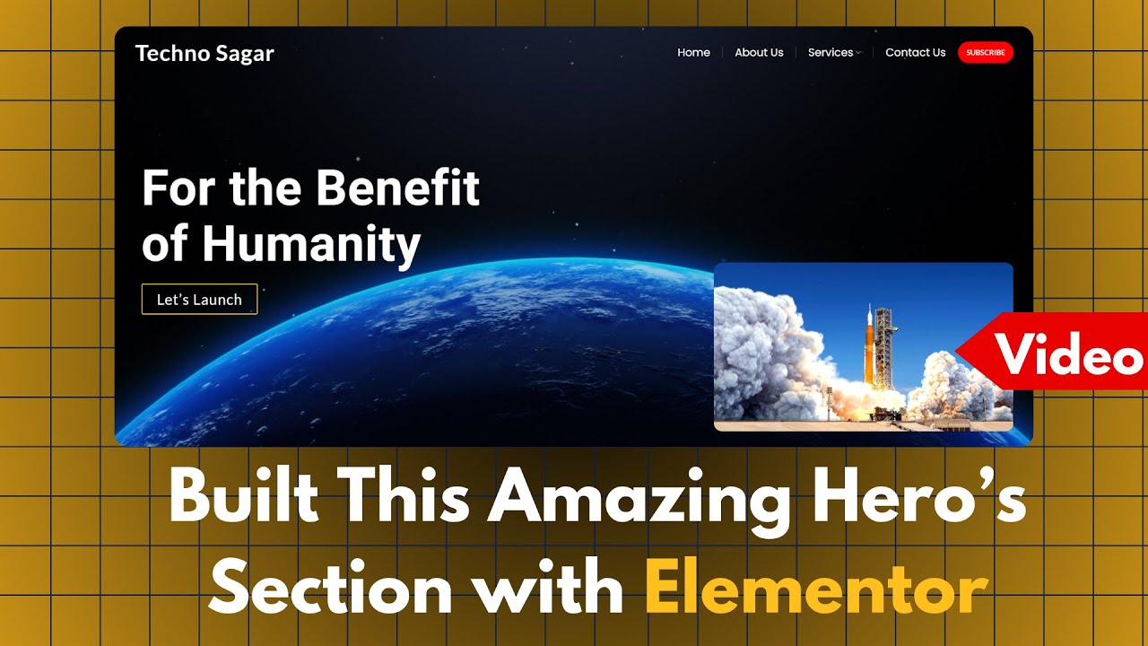 How to Built Hero Section With Elementor | Step-by-Step Tutorial for ...