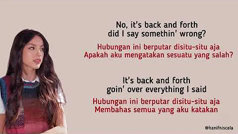 Olivia Rodrigo - 1 Step Forward 3 Steps Back | Lirik Terjemahan