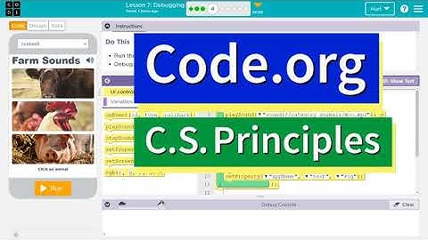 Code.org Lesson 6.6 A Debugging  | Tutorial with Answers | Unit 3 CS Principles